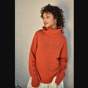 Nikki Chasin Silas Funnel Neck Pullover Sweater  - Chili S